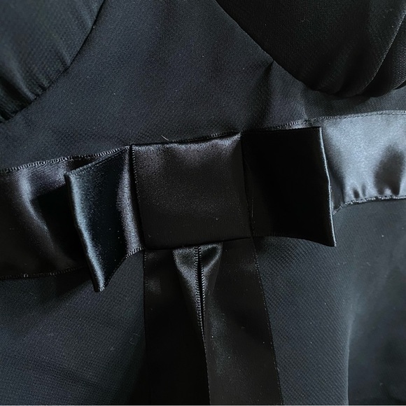 Cinemaetoile SeductiveWear Black Sleeveless Tiered Bow Sexy Lingerie Top Size L - Picture 4 of 4